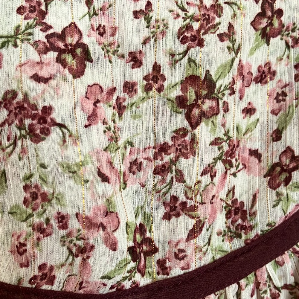 Torrid Sheer Peasant Blouse - Picture 6 of 7